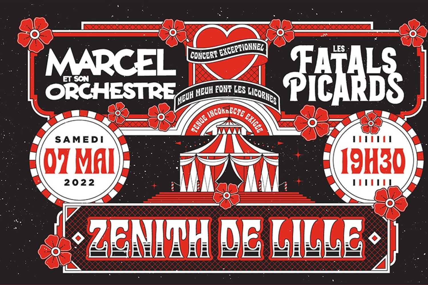 Marcel et son Orchestre & Les Fatals Picards "La Mégateuf" au Zénith de Lille