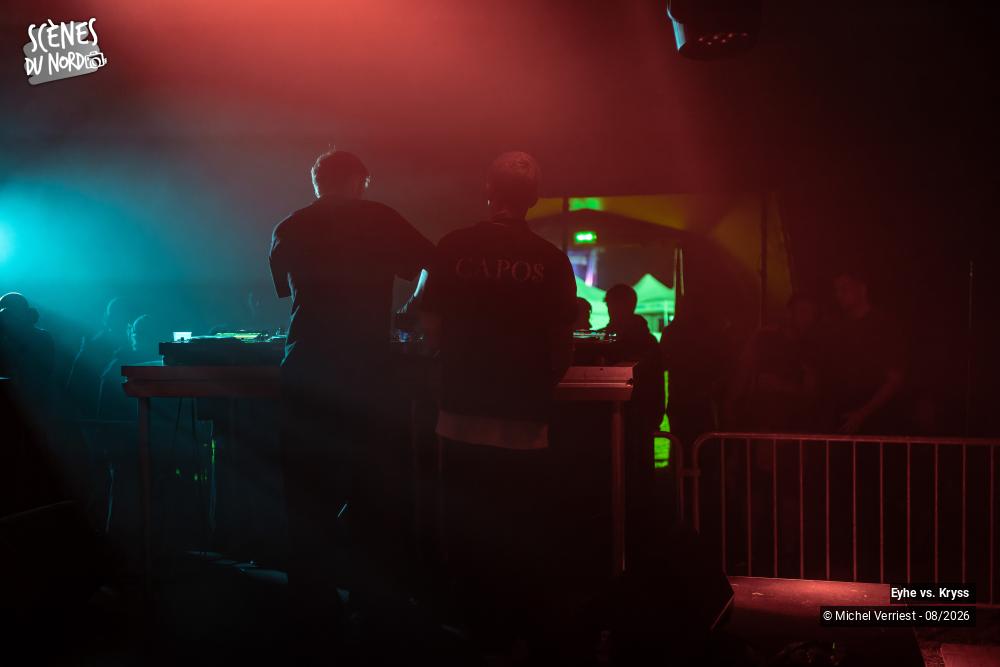 9/20 photos du spectacle Eyhe vs. Kryss "scène électro" Hush festival